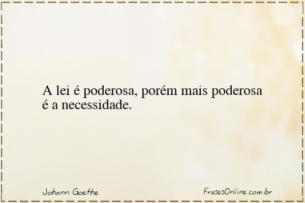 Frase de Johann Goethe