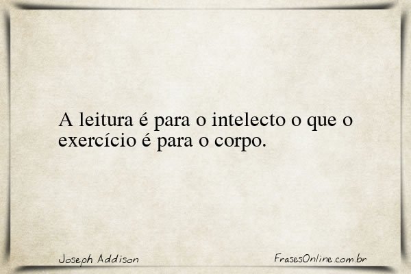 Frase de Joseph Addison