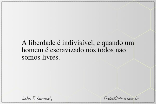Frase de John F. Kennedy
