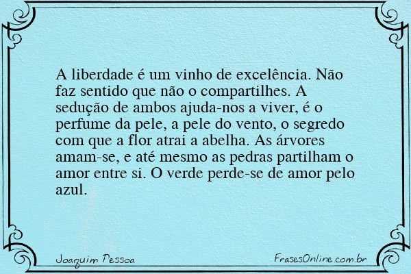 Frase de Joaquim Pessoa