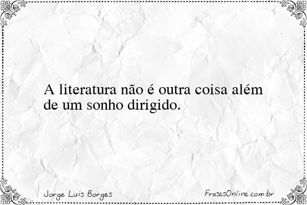 Frase de Jorge Luis Borges