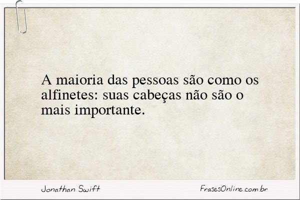 Frase de Jonathan Swift