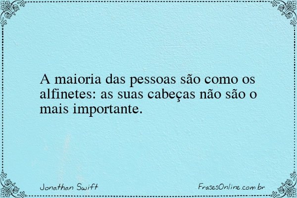 Frase de Jonathan Swift