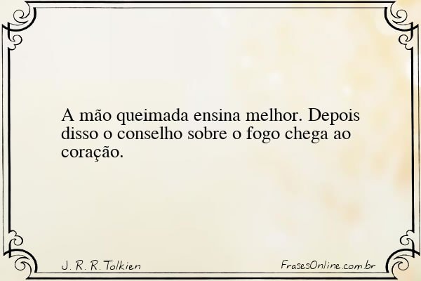 Frase de J. R. R. Tolkien