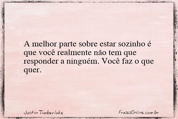 Frase de Justin Timberlake