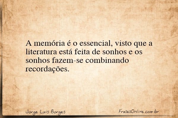 Frase de Jorge Luis Borges