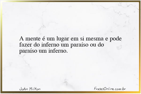 Frase de John Milton
