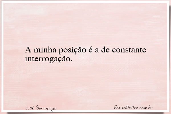 Frase de José Saramago