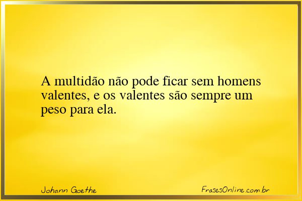 Frase de Johann Goethe
