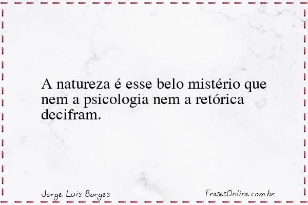 Frase de Jorge Luis Borges