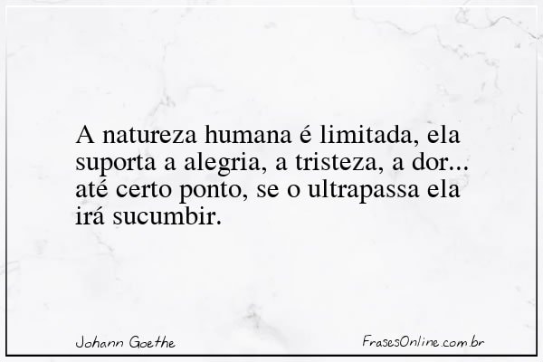 Frase de Johann Goethe