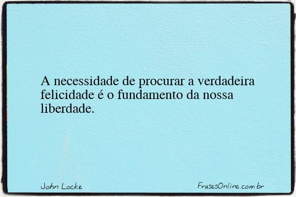 Frase de John Locke
