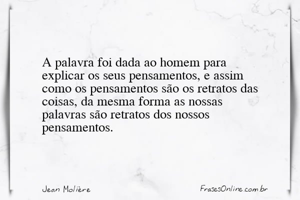 Frase de Jean Molière