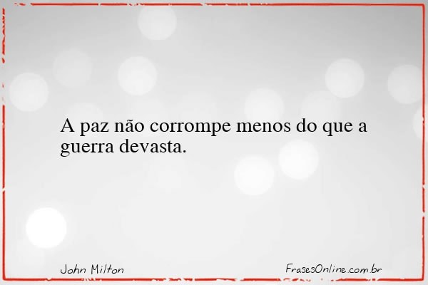 Frase de John Milton
