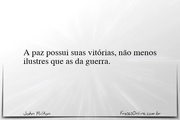 Frase de John Milton