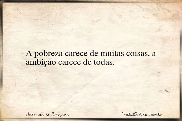Frase de Jean de la Bruyere