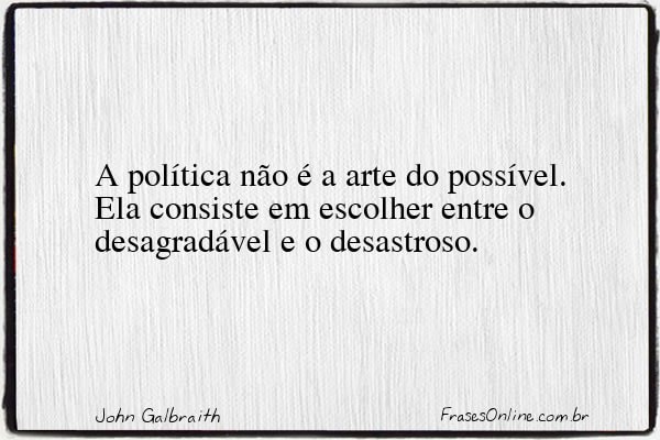 Frase de John Galbraith