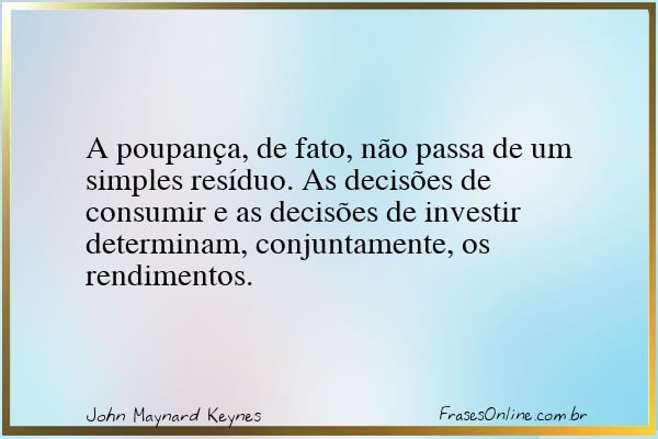 Frase de John Maynard Keynes