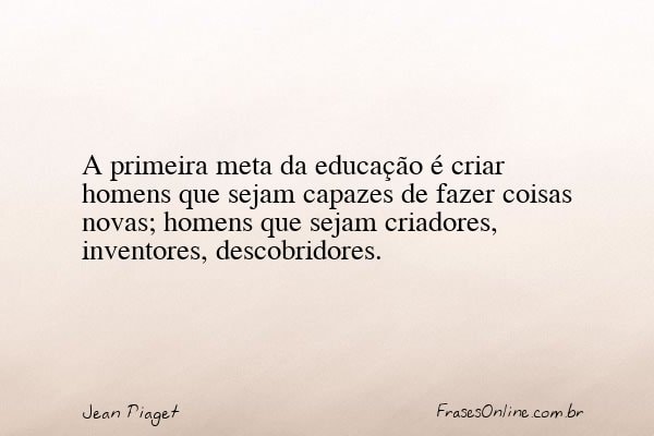 Frase de Jean Piaget