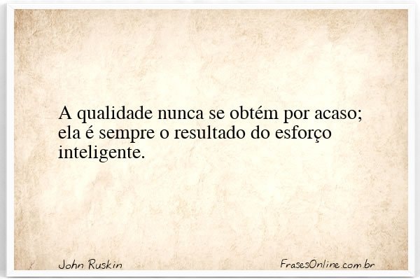 Frase de John Ruskin