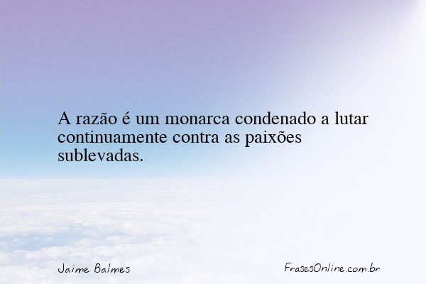Frase de Jaime Balmes
