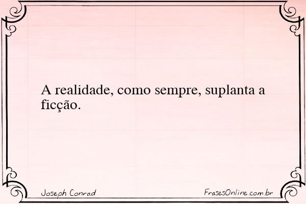 Frase de Joseph Conrad
