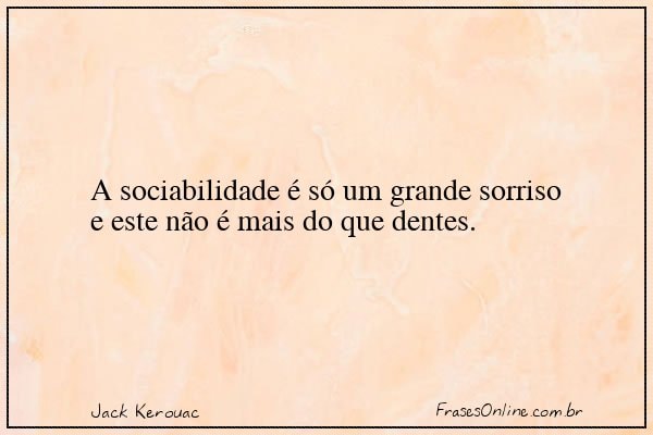 Frase de Jack Kerouac