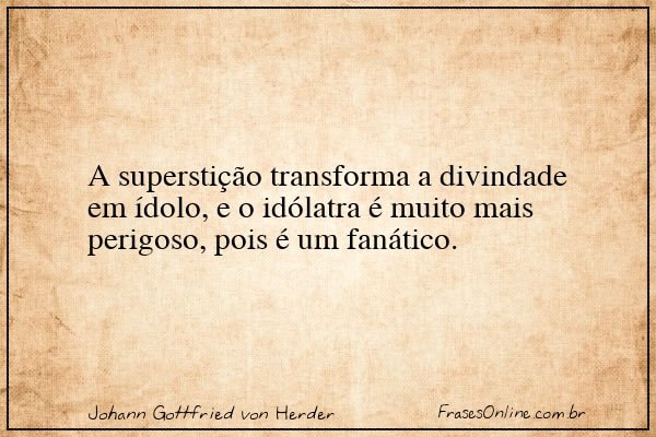 Frase de Johann Gottfried von Herder