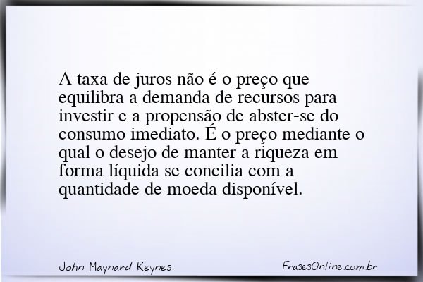 Frase de John Maynard Keynes