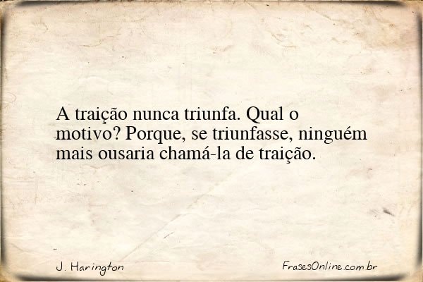 Frase de J. Harington