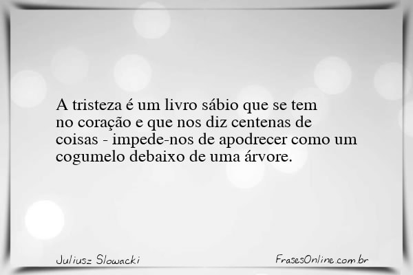 Frase de Juliusz Slowacki