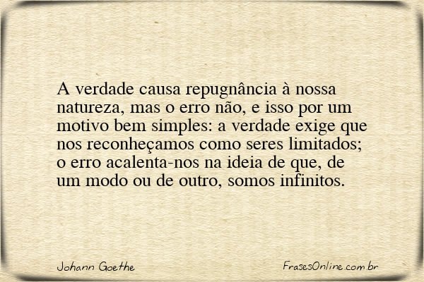 Frase de Johann Goethe