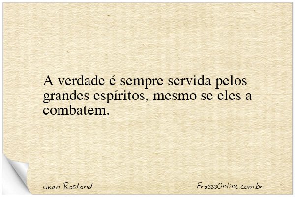 Frase de Jean Rostand