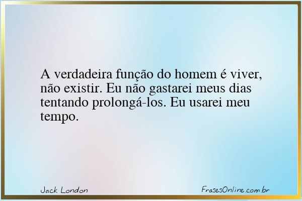 Frase de Jack London