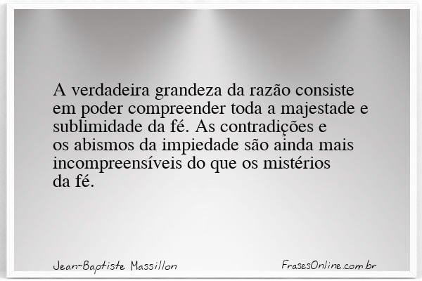 Frase de Jean-Baptiste Massillon