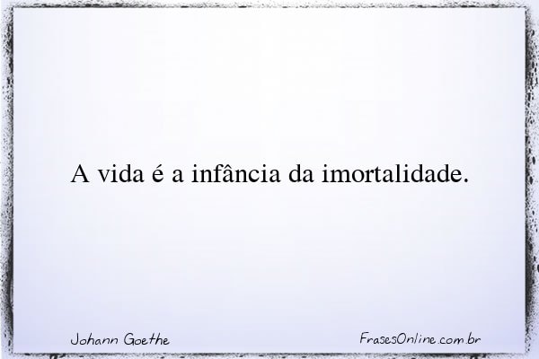 Frase de Johann Goethe