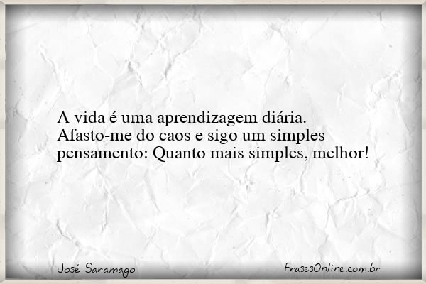 Frase de José Saramago