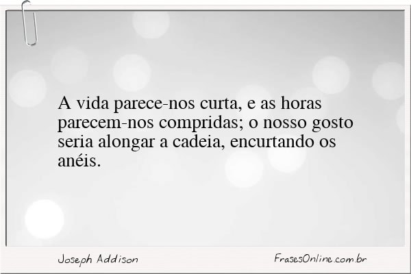 Frase de Joseph Addison