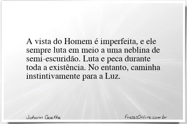 Frase de Johann Goethe