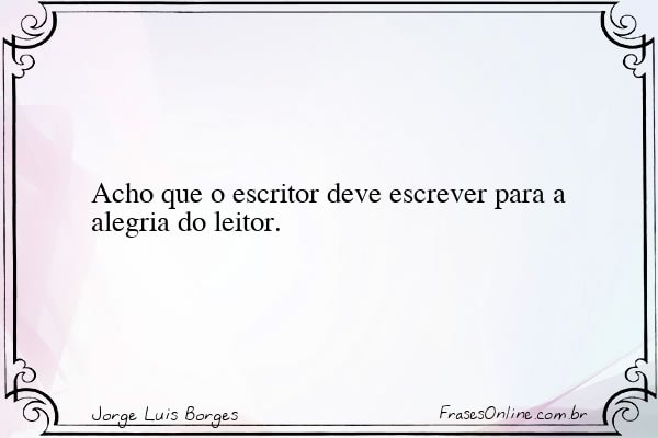 Frase de Jorge Luis Borges