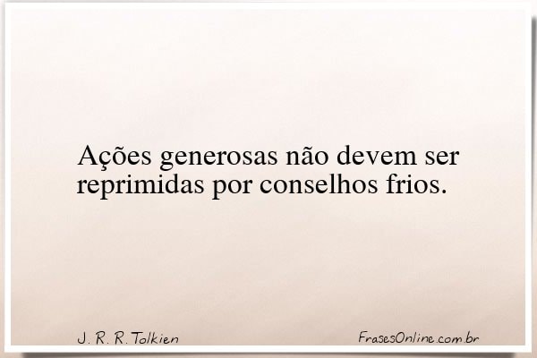 Frase de J. R. R. Tolkien