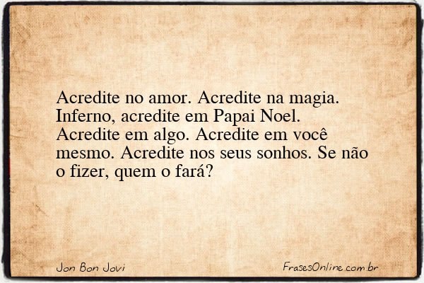 Frase de Jon Bon Jovi