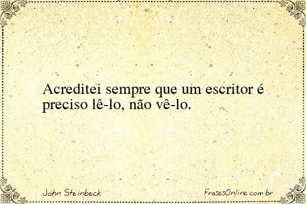 Frase de John Steinbeck