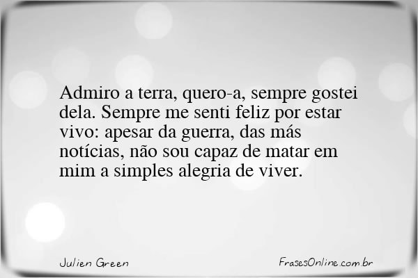 Frase de Julien Green