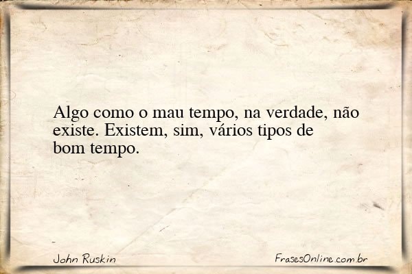 Frase de John Ruskin