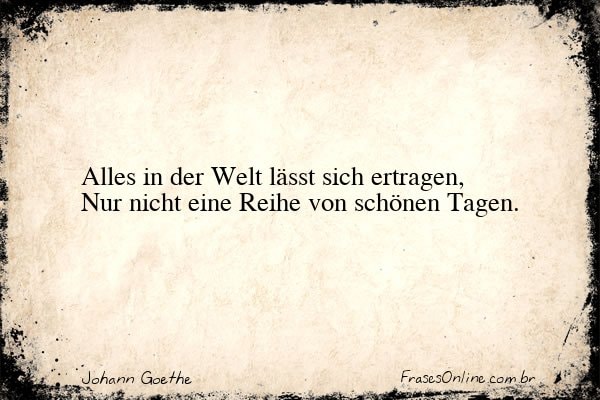 Frase de Johann Goethe