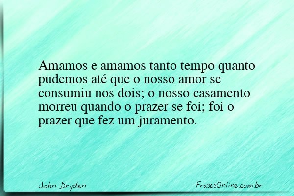Frase de John Dryden