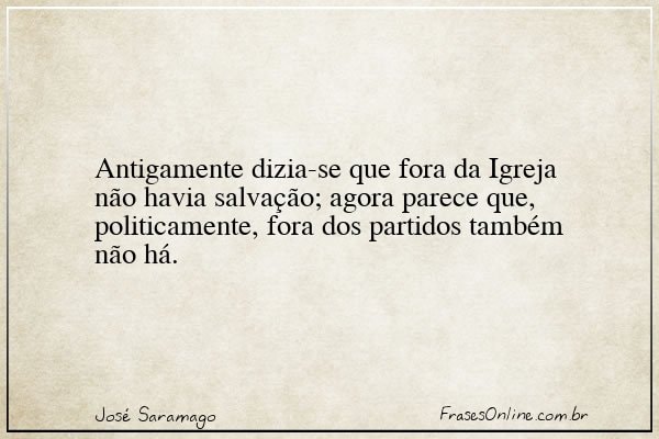 Frase de José Saramago