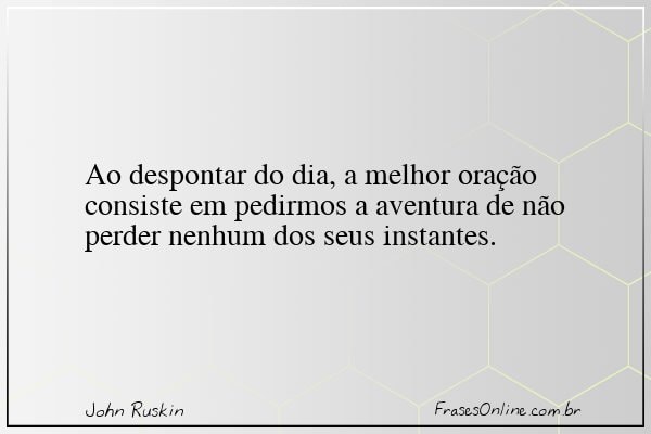 Frase de John Ruskin