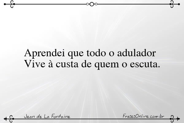Frase de Jean de La Fontaine